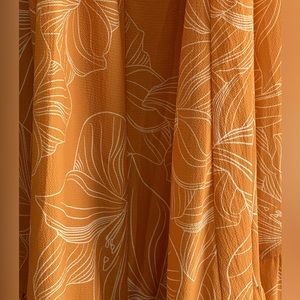 Golden Yellow Floral Dress